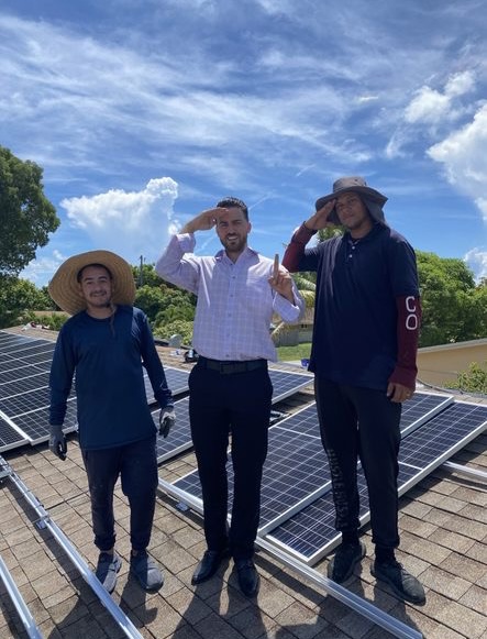 Solar101 helping South Florida home owner get solar panels on their roof